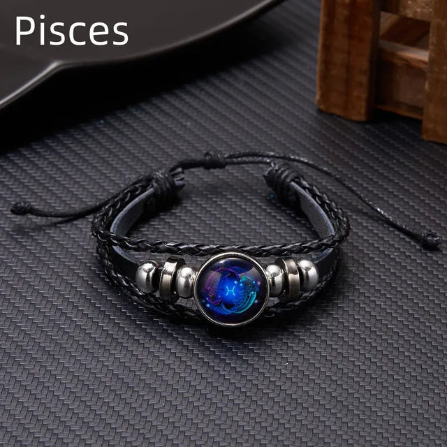 Unisex  Zodiac Luminous Bracelets